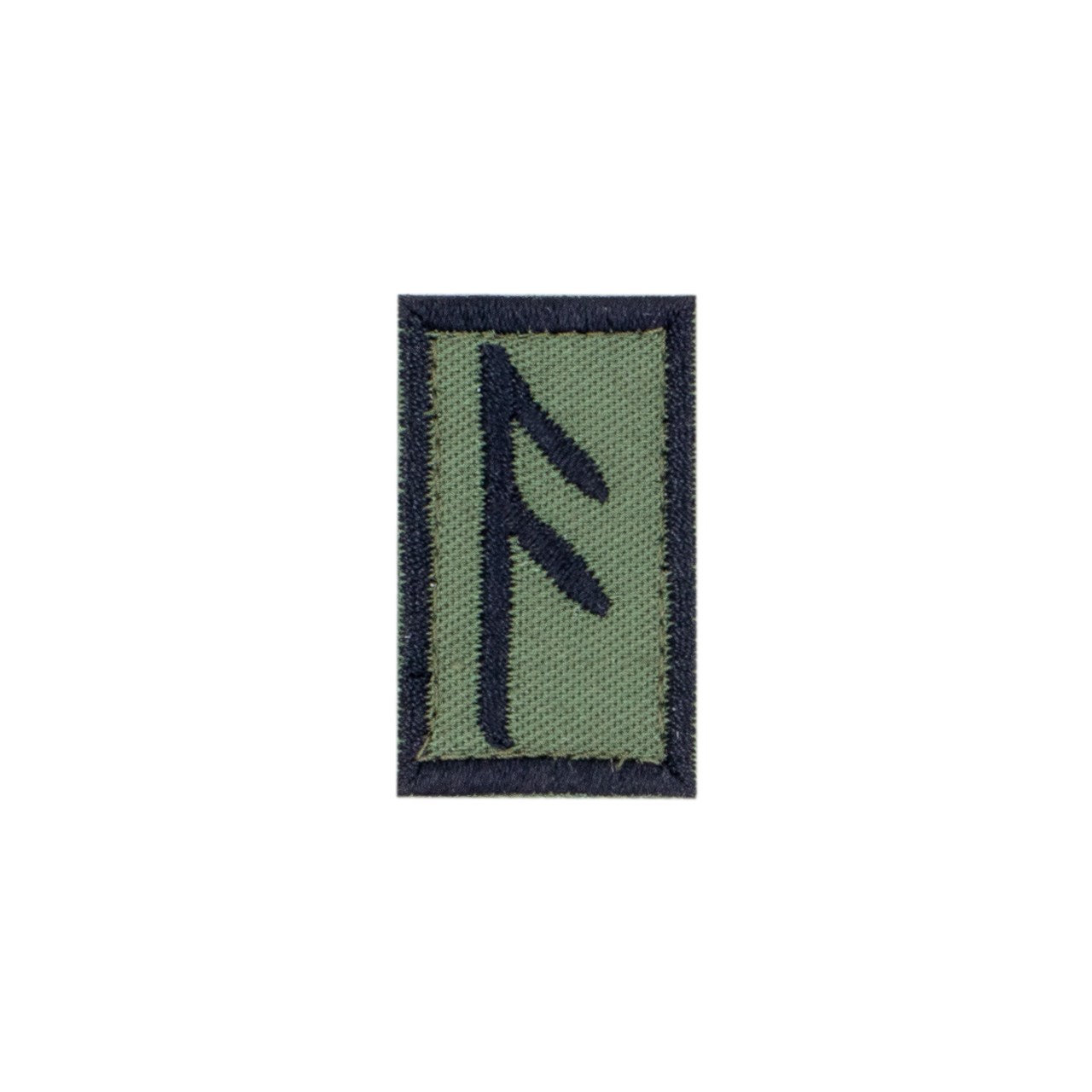 Runenpatch "fuþark", 22 x 35mm