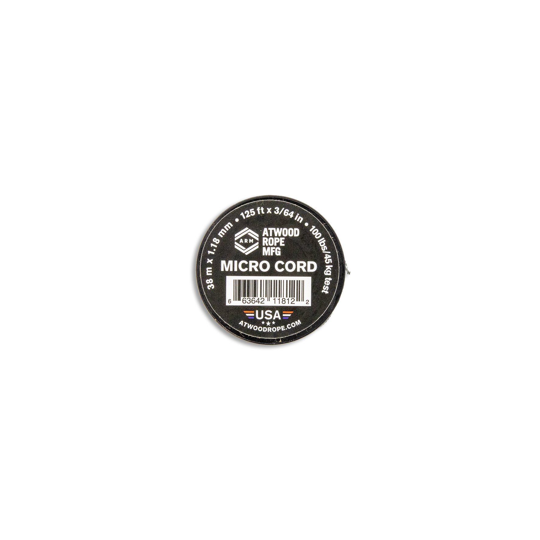 ARM MICRO CORD, 125" / 38m, grau