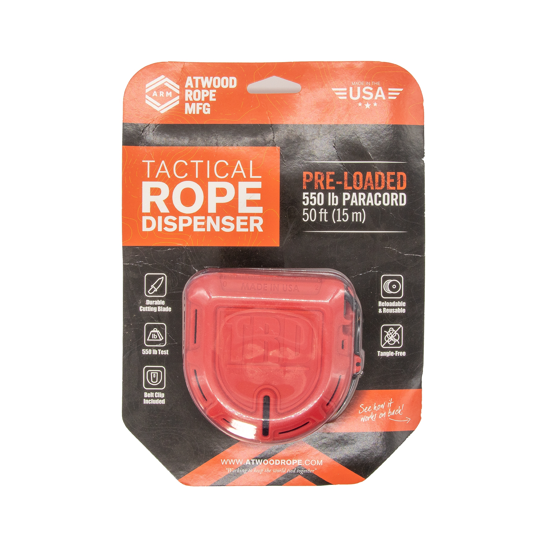 ARM TRD - Tactical Rope Dispenser, orange