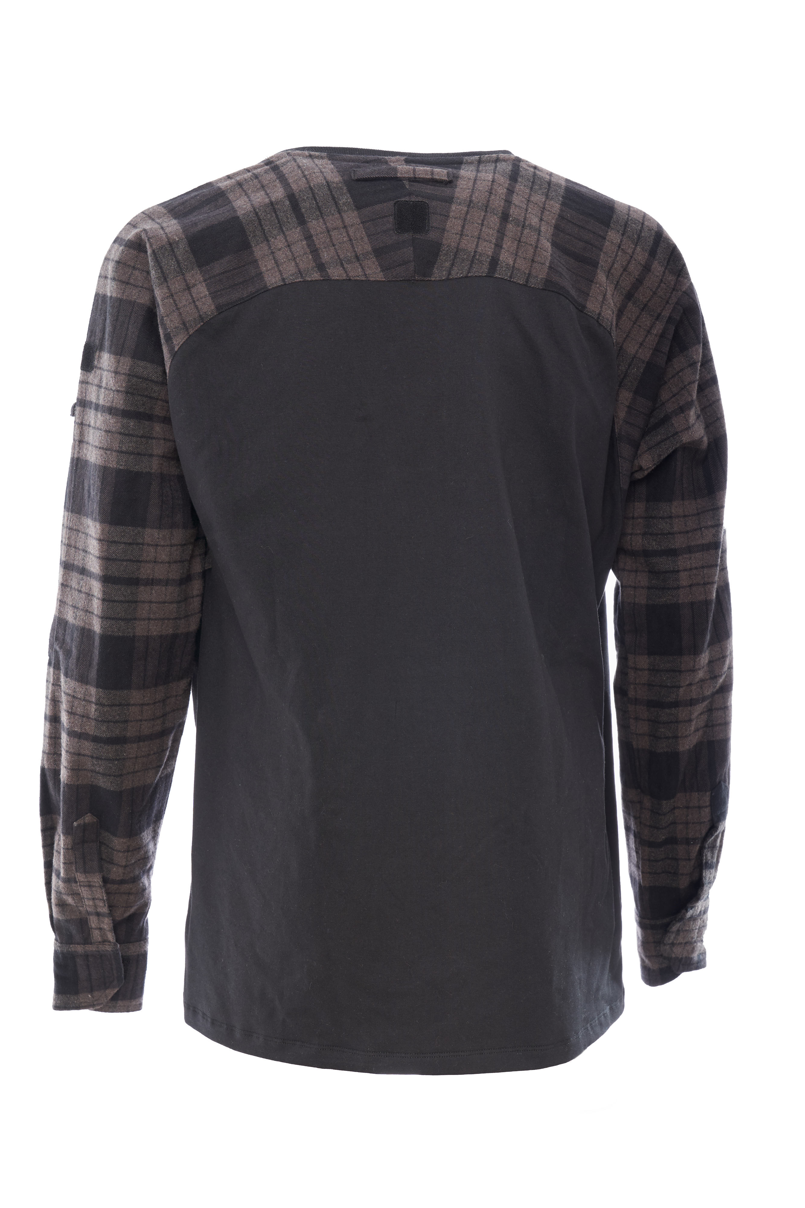 Combatshirt "FLANELL", schwarz-grau