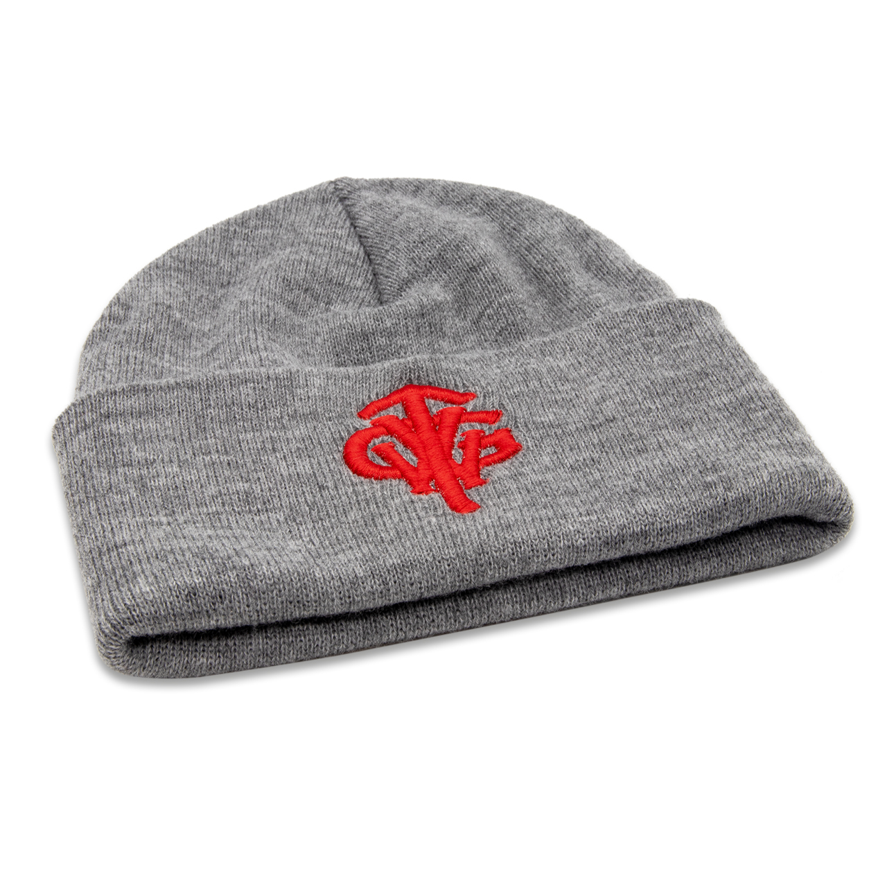 Classic Long Beanie „TVWG COLLEGE“, sportsgrey