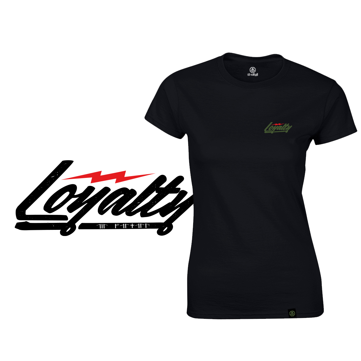 Shirt "LOYALTY" - Shieldmaid, schwarz