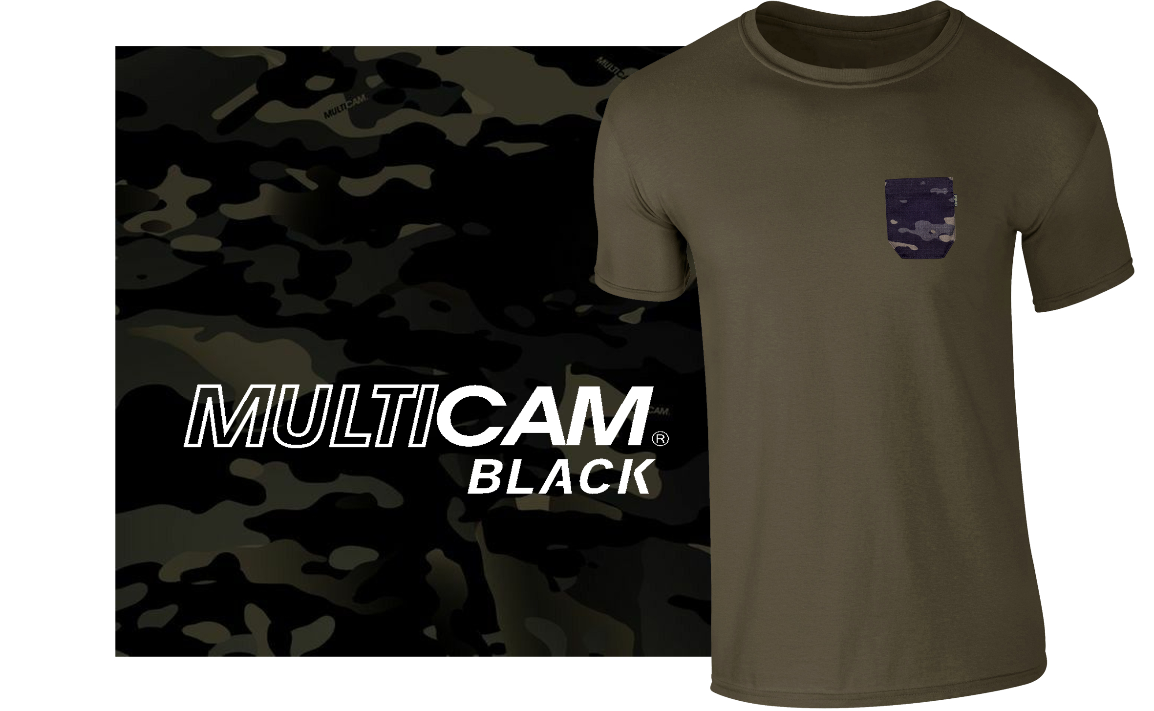 Pocket-T oliv/multicam® black